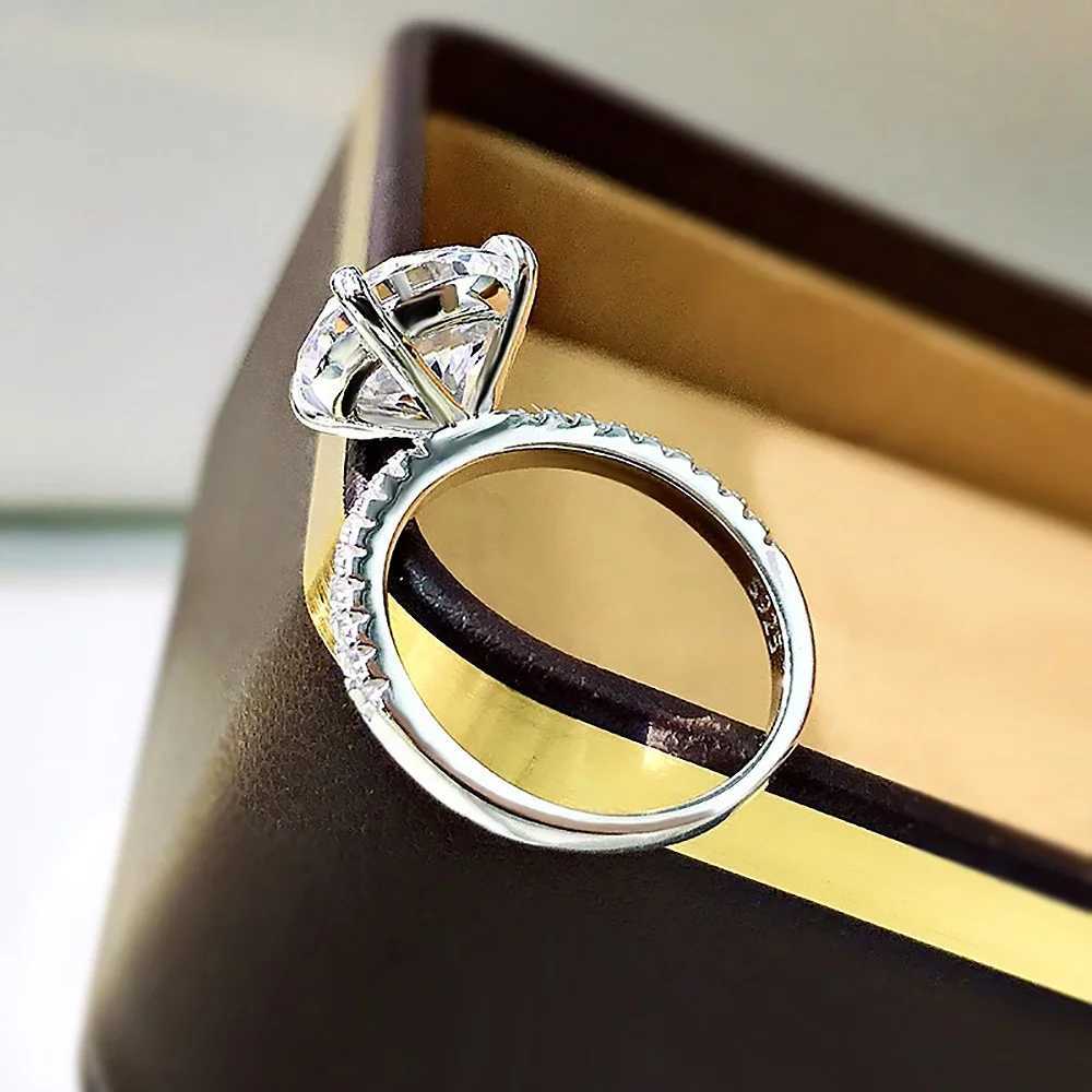 oval Cut Full Moissanite Engagement Ring for Women S925 Silver 1/2/3/4 Carat Hidden Halo Diamond Wedding Rings with Certificates y250730
