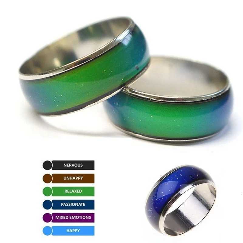 Changing Color Rings Magic Mood Emotion Feeling Temperature Control Changing Rings for Women Men Couples Rings Tone Jewelry y250730