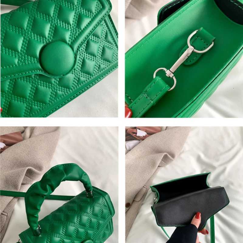 Solid Color High-quality Messenger Bag Personality Fashion Handbag One Shoulder Small Square Bag Y250730