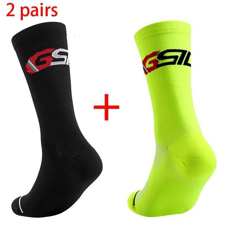 2 Pairs Bike Socks Men Nurse Compression Cycling For Women MTB Guard Socks Stockings Sport Grip Barre Socks Z250731