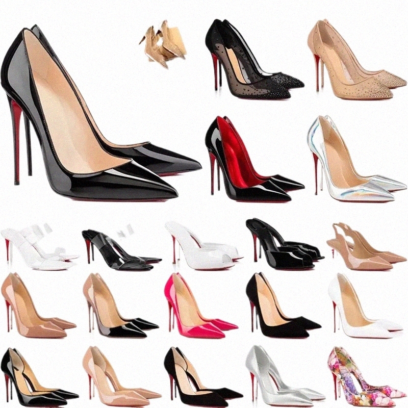 Dress Shoes Designers High Heels Womens Red Pump Platform Peep-toes Sandals Sexy Pointed Toe Red Sole 8cm 10cm 12cm CL Bottomed Dress Heels Wedding Party Wedge Heels