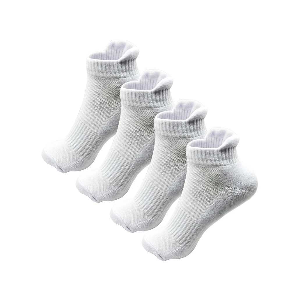 2/4 Pairs Cushioned Cotton Ankle Socks for Men Athletic Running Socks Low Cut Casual Sports Socks Tab Short Socks for Men Women Z250731