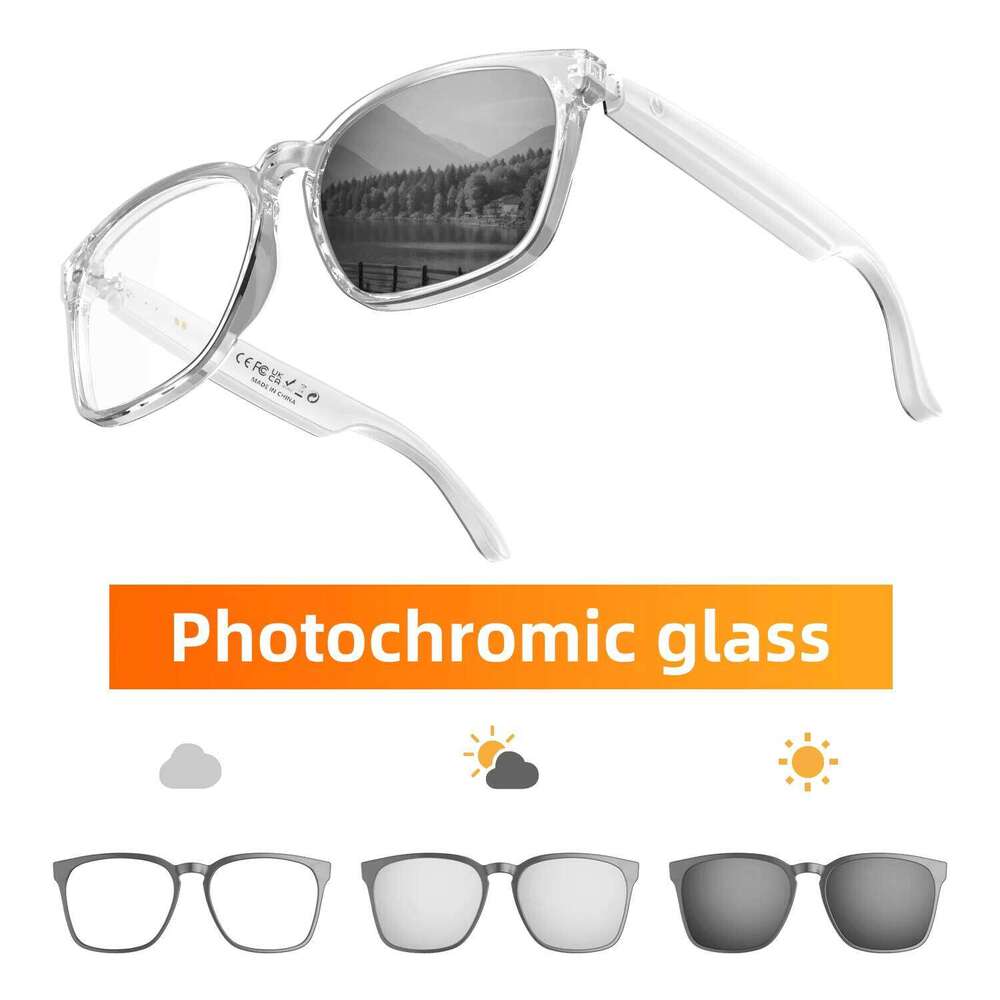2025 New AI Glasses Multi-language Translation Voice Assistant Magnetic Charging Audio Call Smart Sunglasses