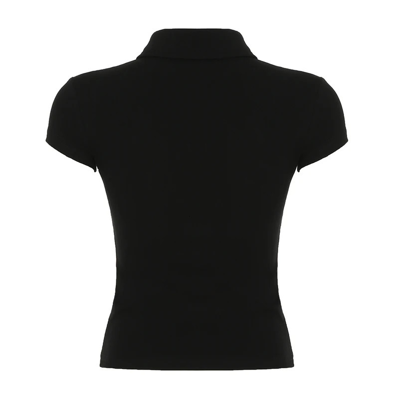 Fashion Safari Style Summer tie Chic Polo Shirts Metal Button Slim Fit n Packets Causal TShirts 250729