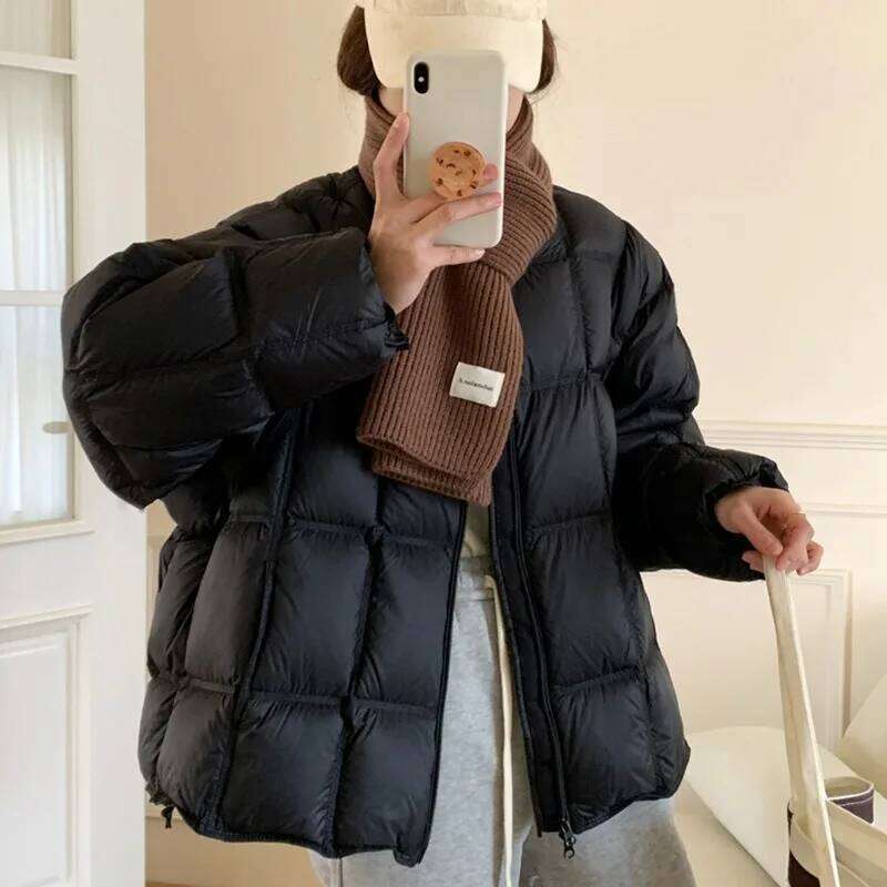 Designer Clothing 2025 Women's Models Fall Winter Tops Coat Down Jacket Short Warm Retro Simple Comfortable Loose Leisure Fashion Advanced Soft N