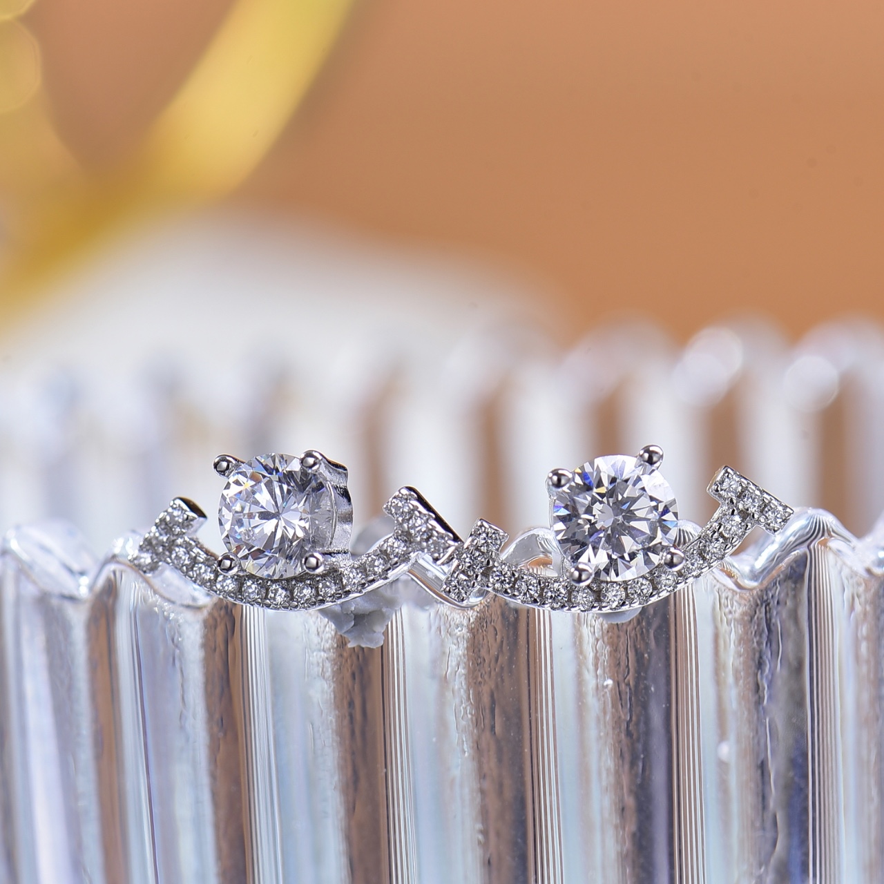 Moissanite Earrings 925 Sterling Silver Moissanite Smile Earrings - Ideal for Daily Outfits, Parties & Holiday Gifts