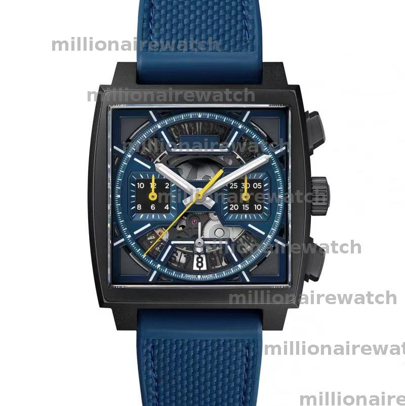 Hot High Quality Designer Square Luxury Watch Watches Men Designer Watch 43MM Quartz Movement Mens Watch Stainless Leather Strap Wristwatch