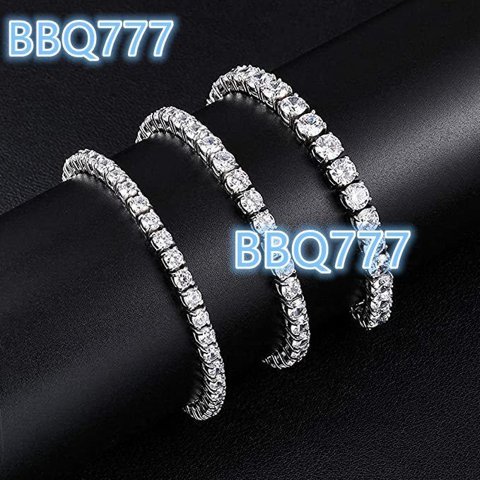 Custom OEM Moissanite Necklace 7Mm 2Mm Cluster Iced S925 Sterling Silver Moisonite Men Women Hip Hop Mozanite Tennis Chain