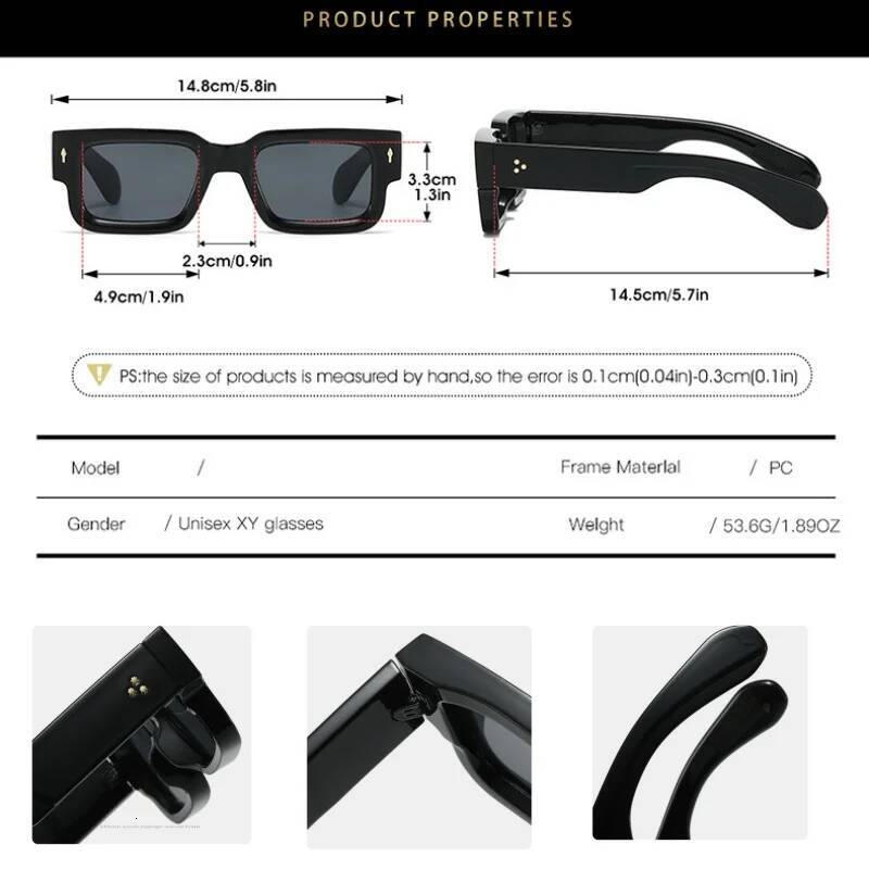 2025 Fashion High Quality Square Orange Sunglasses For Women Men Designer Thick Frame Sun Glasses classics Eyewear