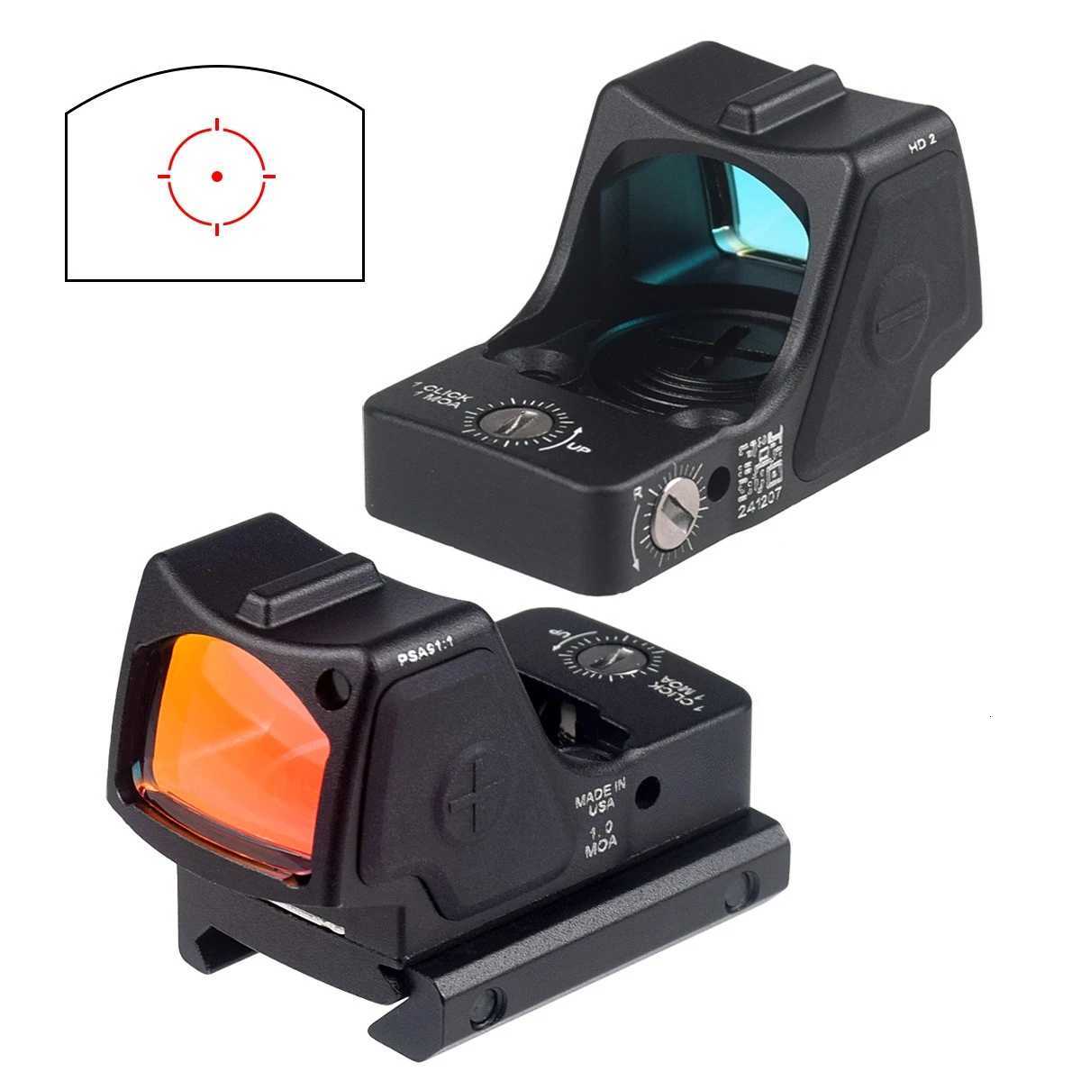 Red Dot Sight Reflex Holographic Optics for GLOCK Pistol Handgun Airsoft Rifle Collimator Scope Sight 20mm Picatinny Rail Mount R250730
