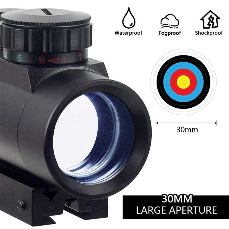1X30 1X40 Tactical Metal Holographic Red Green Dot Sight Scope Optics Riflescope Collimator Sight For 11mm/20mm Picatinny Rail R250730