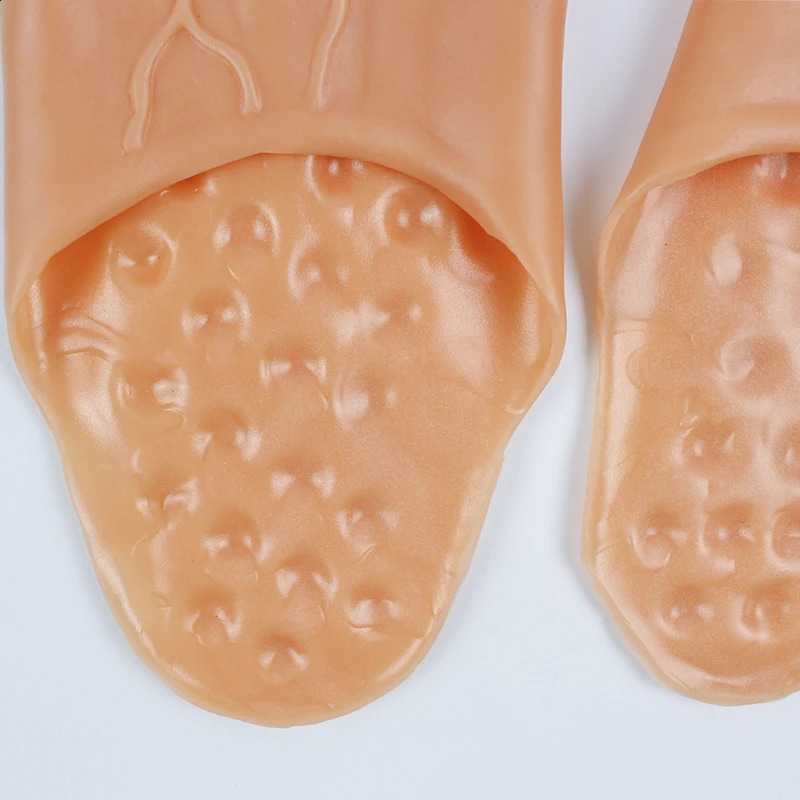 Funny Barefoot Slippers Bigfoot Shoes Toe Slippers Flat Party Funny Sandals Adult Halloween Costume Accessories 250725
