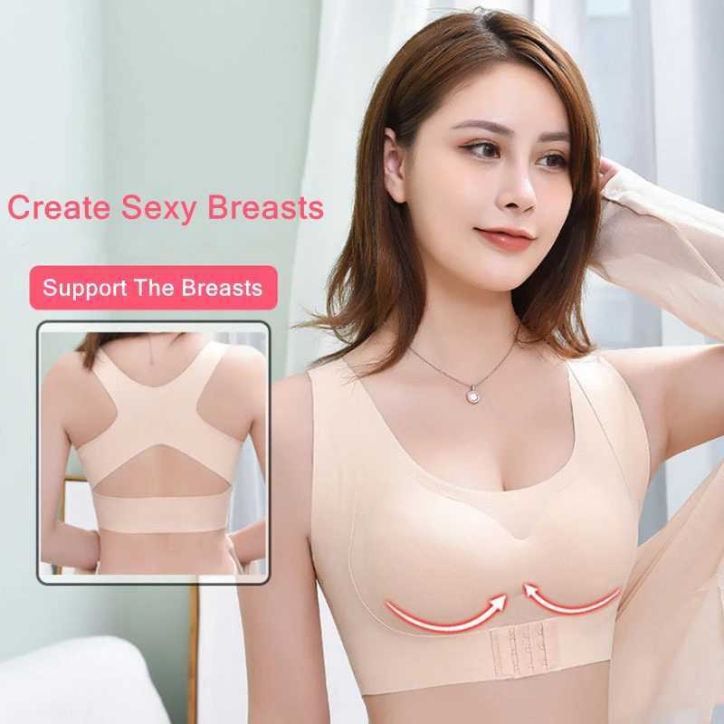 Posture Corrector Bra Seamless Push Up Shockproof Womens Underwear Sports Support Fitness Vest Corset Beautiful Back Bralette Z250730