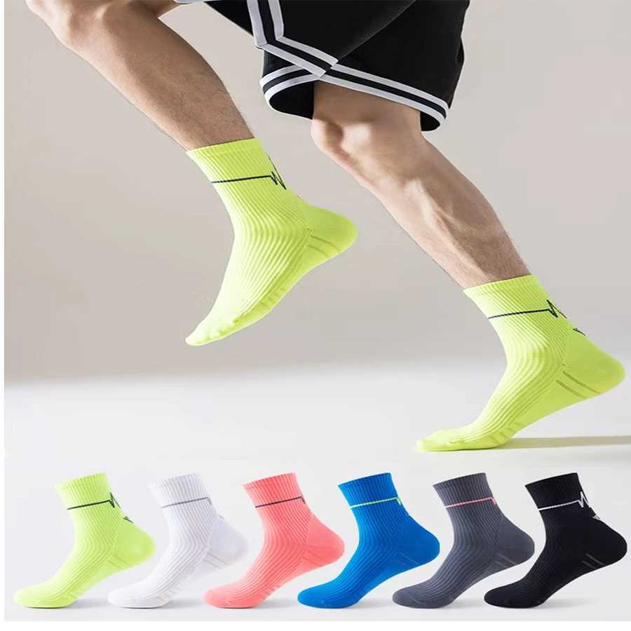 5 Pairs Professional Sports Socks Quick-Drying Sports Socks Fit Sweat-Absorbing Training Running Sports Ride Socks Z250731