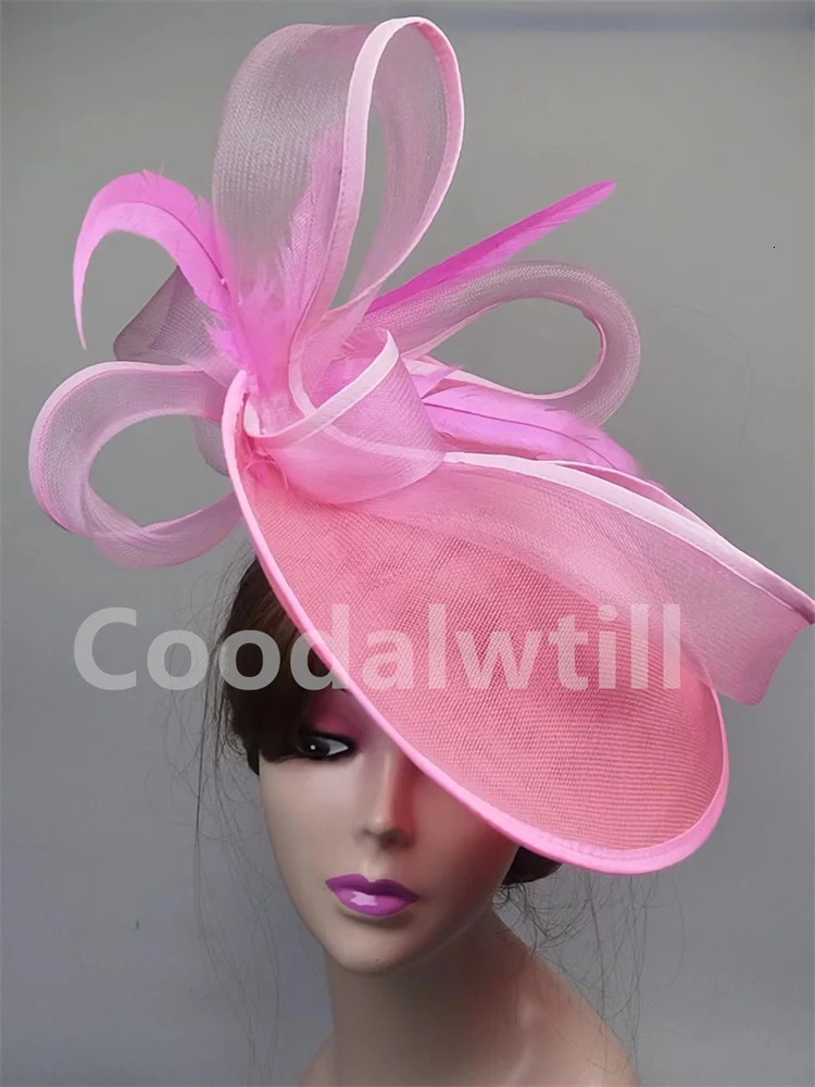 Wedding Church Derby Fascinator Hat Wedding Fashion Headpiece Ladies Royal Ascot Chapeau Cap Wedding Pillbox Fascinators 250729