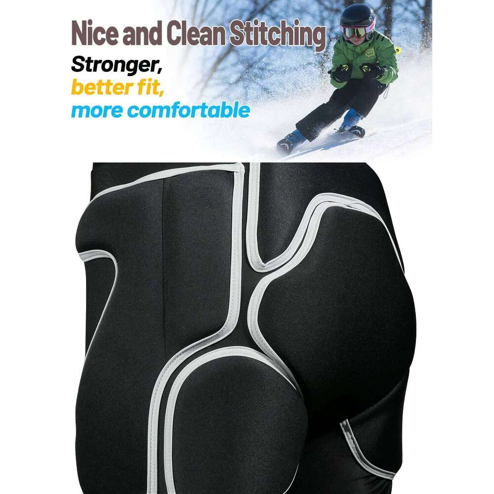 AVIVOR Protective Padded Shorts Snowboard,Skate Ski,Full Protection For Hip,Butt And Tailbone