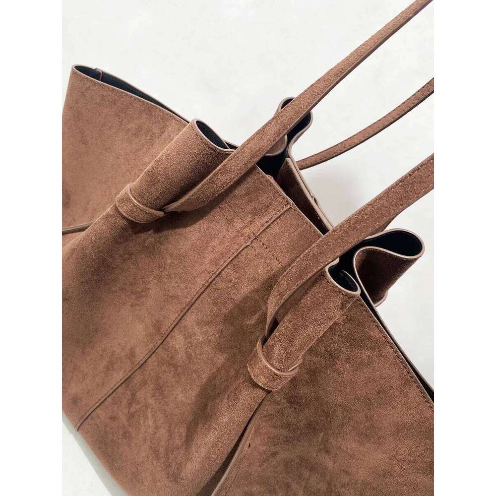 Faux Suede Tote Bags For Women Designer Handbags Purses 2025 New In Vintage Large Capacity Shoulder Custom Name Initials