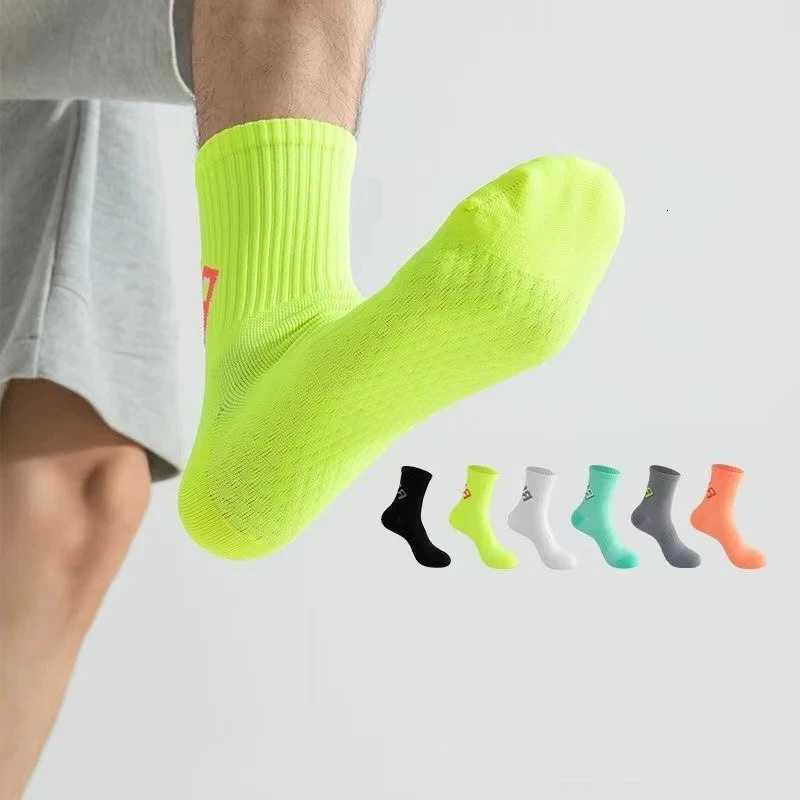 Running Socks Unisex Men Women Middle Tube Quickly Dry Outdoor Sports Marathon Bike Riding Fitness Training Crew Socks 1-20 Pairs Z250731
