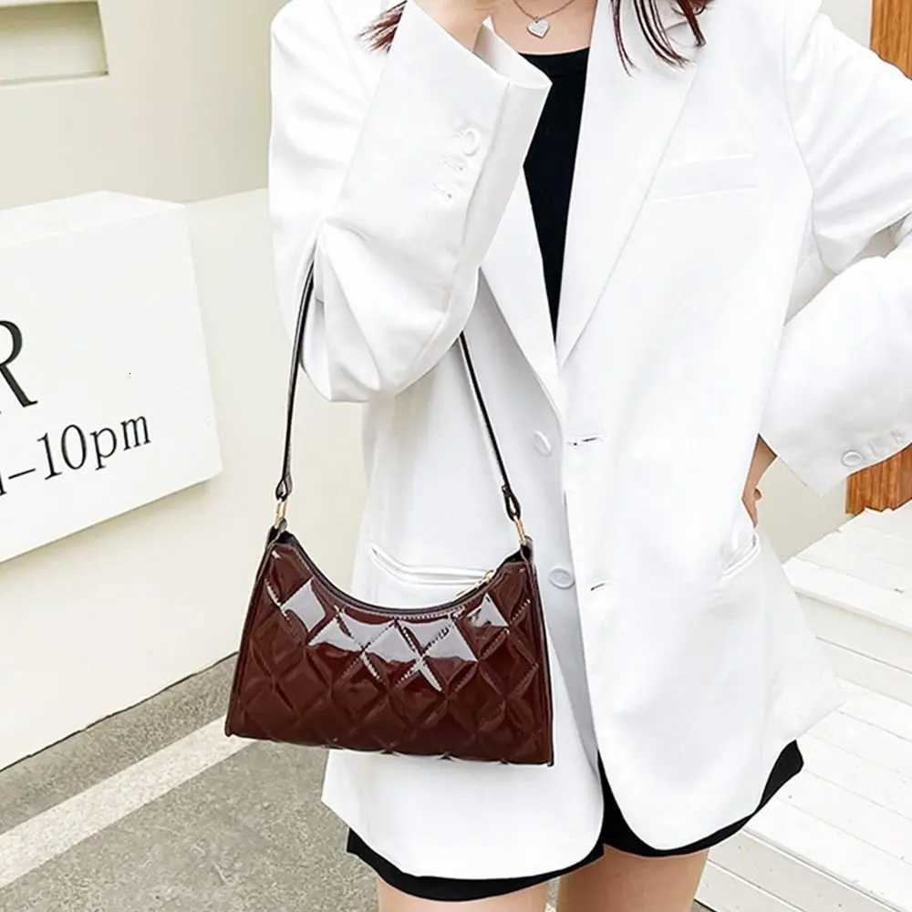 Women Underarm Bag PU Leather Casual Handbags Totes Shoulder Bags Shopper Bag Y250730