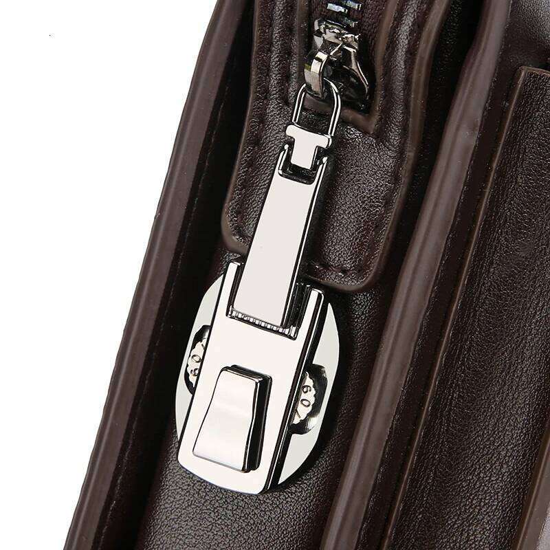 Luxury Designer High Quality Solid Color Leather Password Lock Design Men S Business Handbags Wallet Card Designer Bag Clutches
