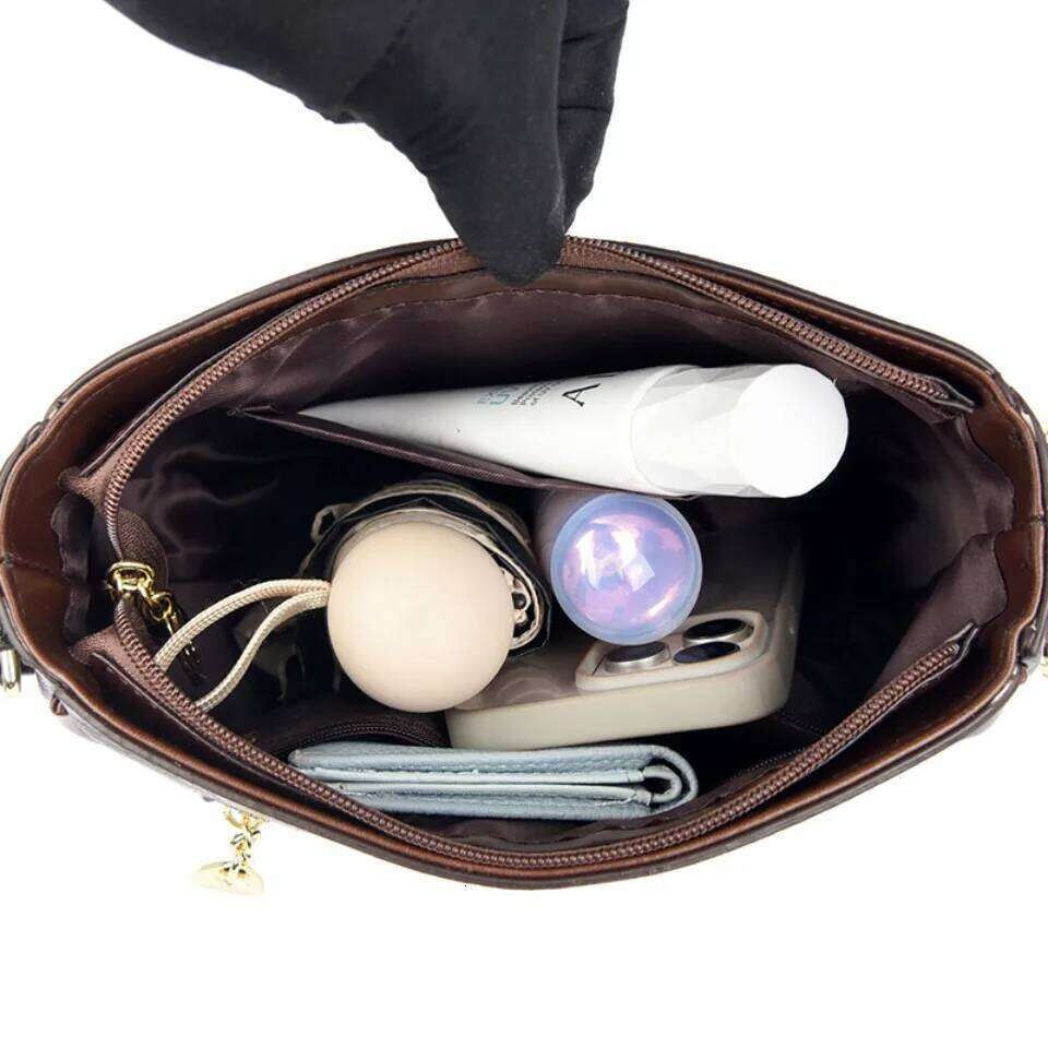 Flower Handbag Designer Leather Shoulder Messenger Crossbody Bags for Women Mother Sac A Main with Wide Strapluxury bag tote bag