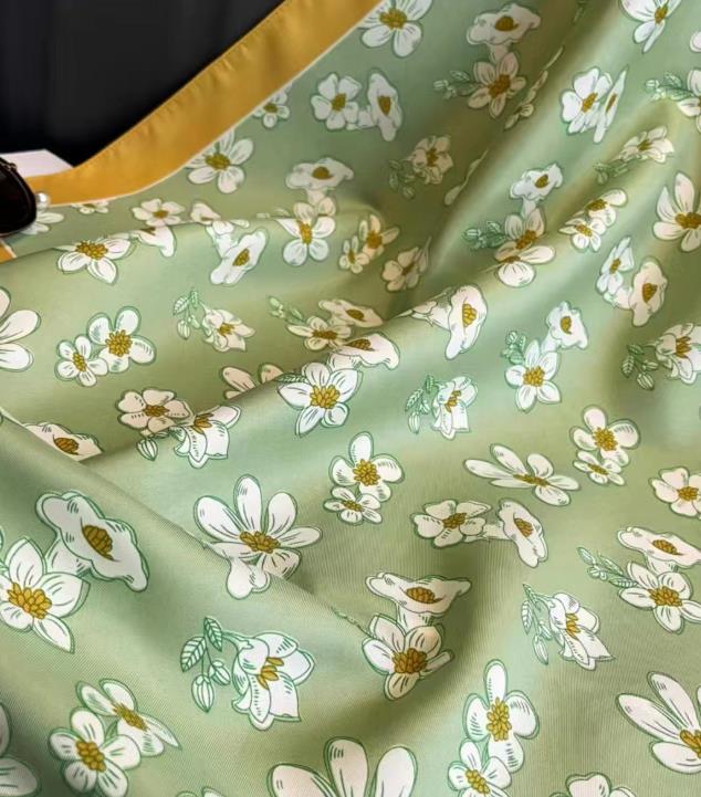 Silk Scarf for Women Elegant Square Scarf Versatile for Spring Autumn and Winter Fashionable and Stylish Cherry Blossom Shawl Silk Scarf 250726