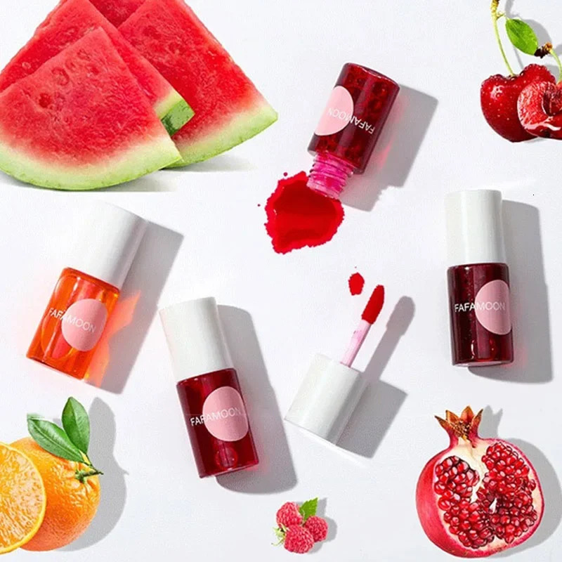 Mini Water Liquid Tint Moisturizing Lip Gloss Mirror Lip Glaze Long Lasting Waterproof Lipstick Rosered Lip Cheek Rouge Cosmetic 250730