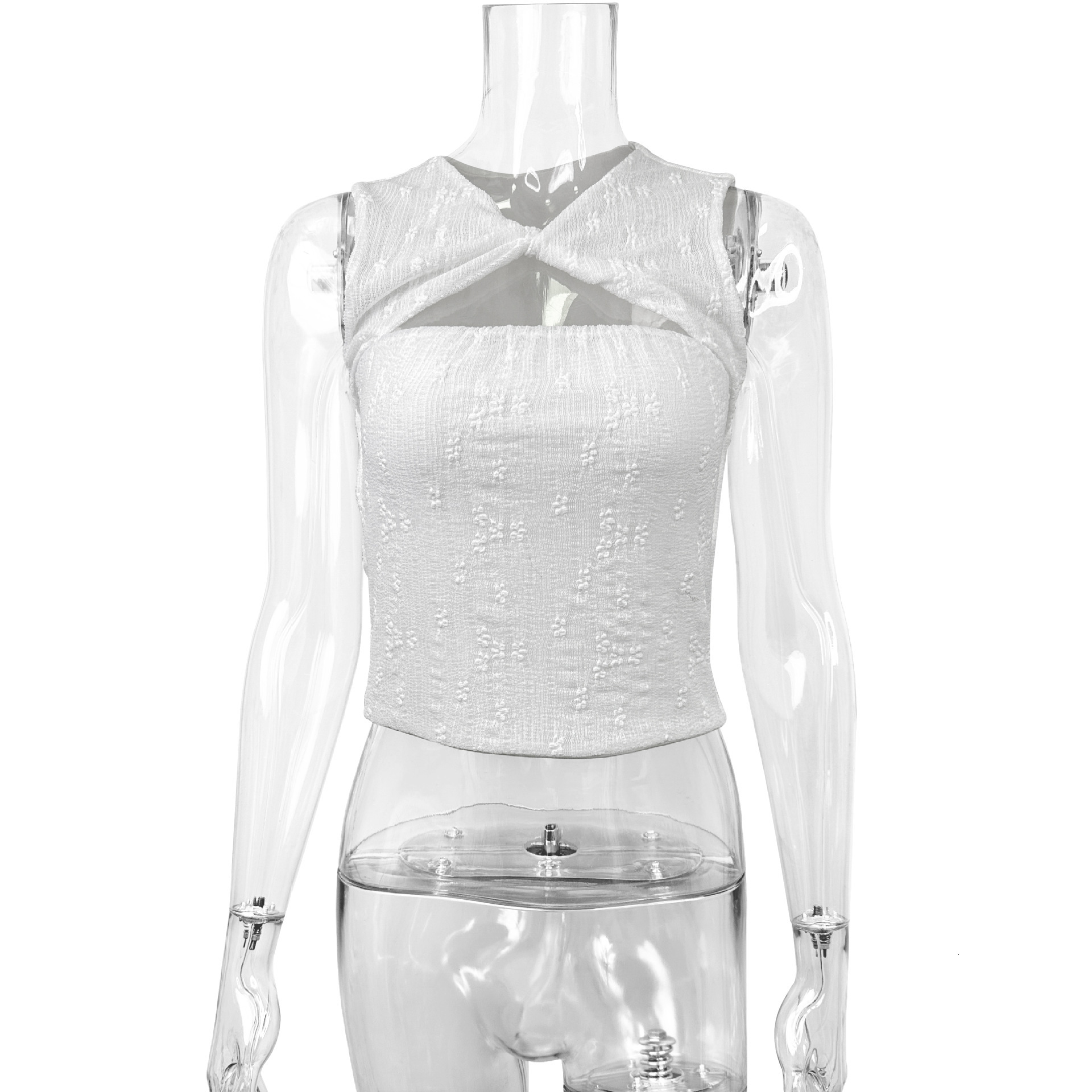 2025 New Fashion Lace Women's S T-shirt European and American Summer Women's S Sexy Slim Bottom Pants New Designer T-shirt