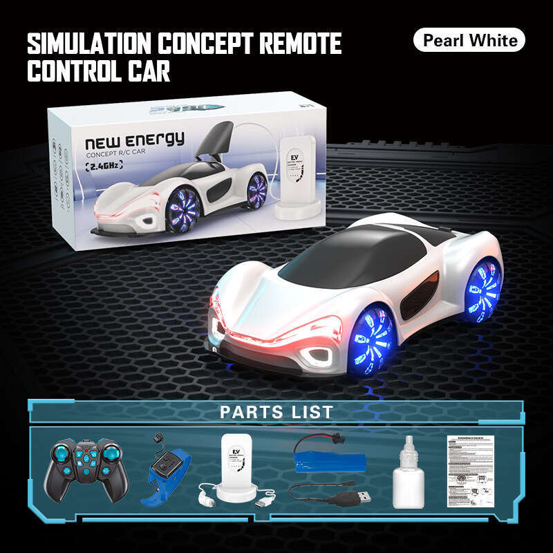 Children's Remote Control Toy Racing Stunt Concept Car Boys Birthday Gift Rechargeable Drift Technology Ages 3 to 6