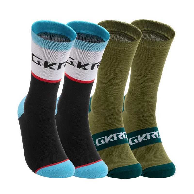4pairs 2023 New Cycling Socks Bike Nurse Compression Road Bike Running Mtb Knee-high White Sports Funny Brand Black Z250731