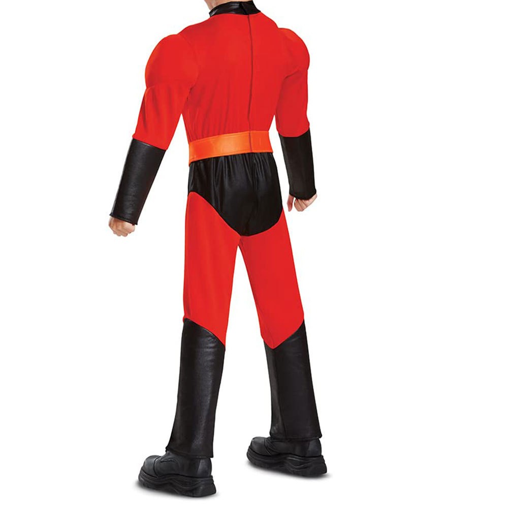 Children's Superman spy style one-piece tight-fitting suit, red and black contrasting hero costume, Halloween party stage performance cosplay cos