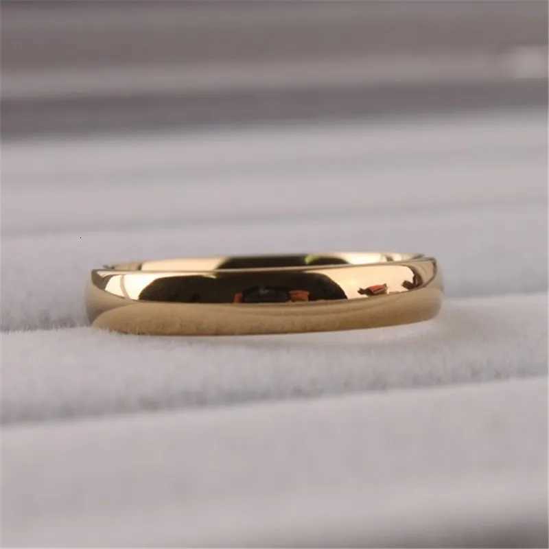 4mm Width Stainless Steel Simple Smooth Circles Rings for Women and Men Gifts Jewelry Size 7-11 y250730