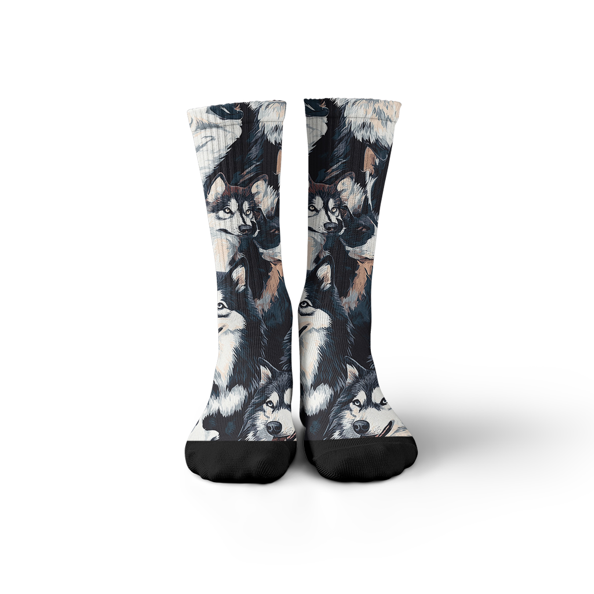 Alaskan Malamute Print Unisex Tube Designer Socks C133