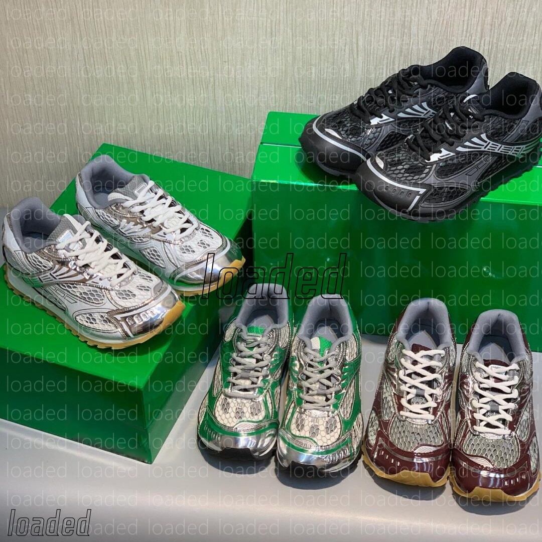 Sneakers designer shoes Runner shoes TOP Fishnet Upperr women men luxury trainers leather mesh nylon fabric shoes outdoor sneaker high quality Lightweight 35-46