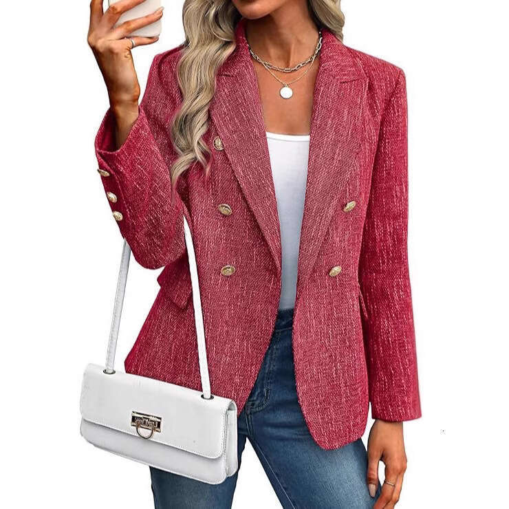 Women's Solid Color Autumn Simple New Fashion Street Style Small Blazer