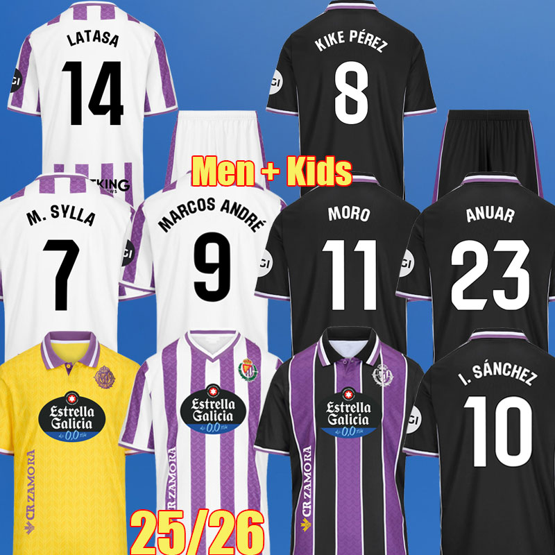 4XL 25 26 Real Valladolid soccer jerseys MORO KIKE PEREZ MARCOS ANDRE camisa de futebol I. SANCHEZ ANUAR Real Valladolid men kids 2025 2026 FOOTBALL SHIRTS MONCHU kits