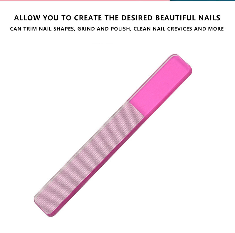 Glass Nail Clippers for Seamless Nails with Polishing Feature