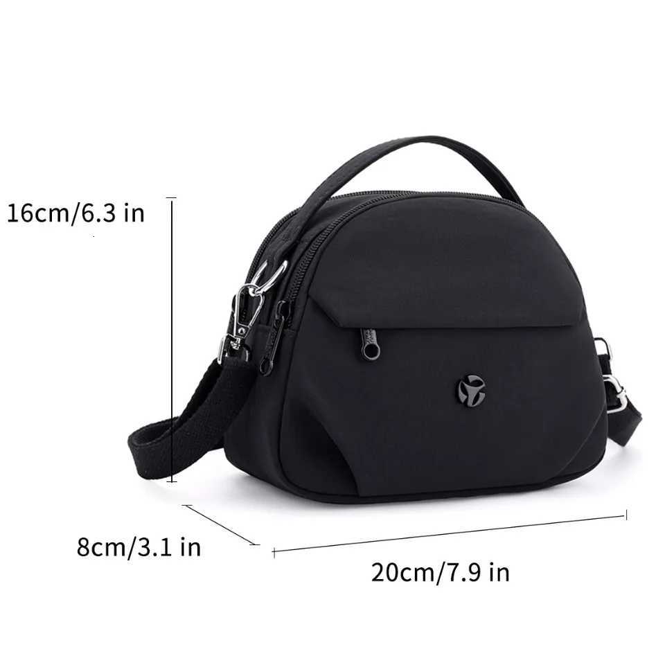 Solid Color Nylon Shoulder Crossbody Bags for Women Mother Handbag Waterproof Small Tote Bags for Outdoor Travel Daily Use G250729