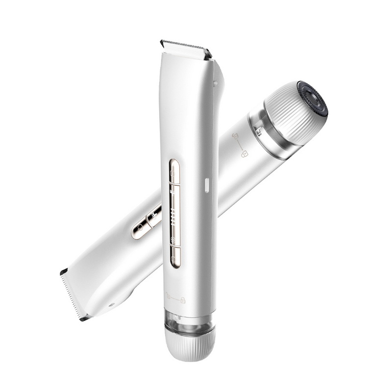 Double Head Electric Shaver Bikini Trimmer for Woman Cordless Replaceable Lady Shaver Body Groomer for Women