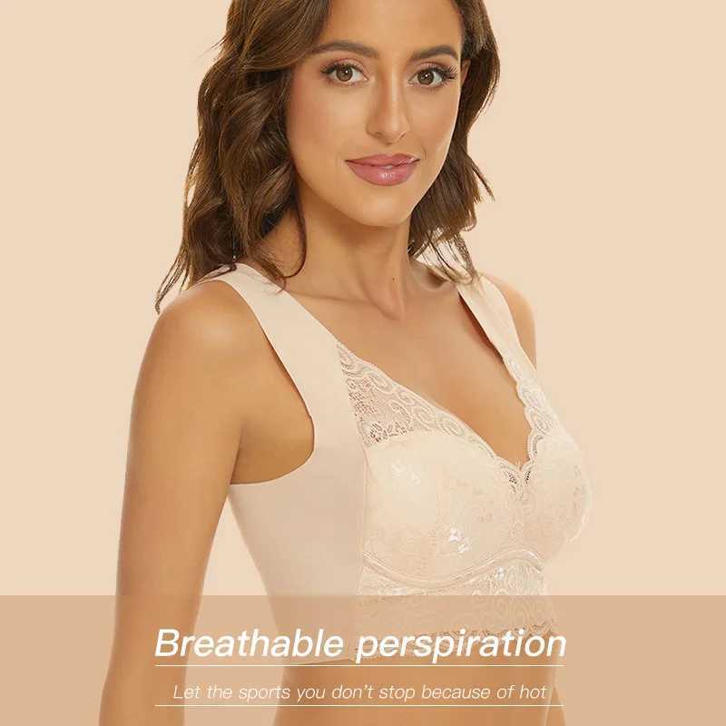 Bras For Women Underwear Plus Size Bra M-5XL Wireless Brassiere Summer Wireless Bralette Push Up Sexy Lace Bra With Padding Z250730