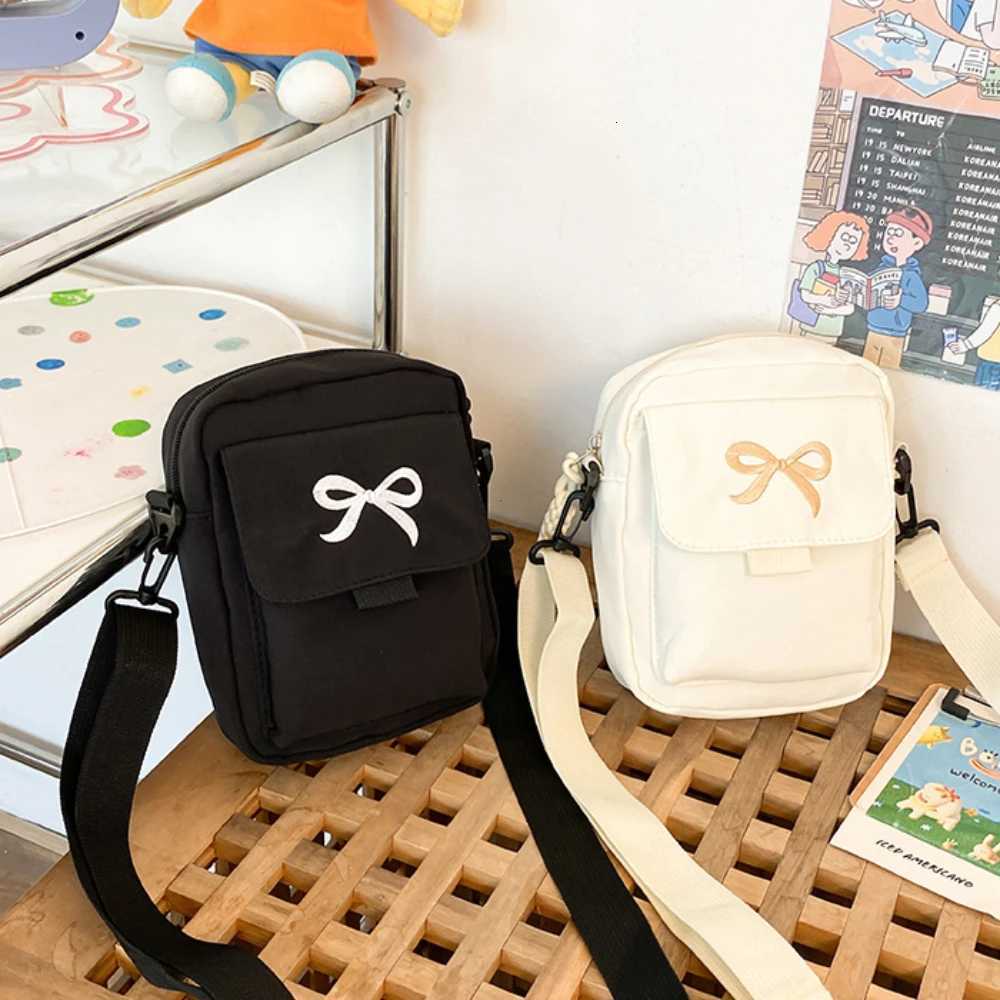 2025 Women Bow Fashion Shoulder Bag Adjustable Strap Trendy Crossbody Bag Solid Color Daily Messenger Bag Purses and Handbags G250729