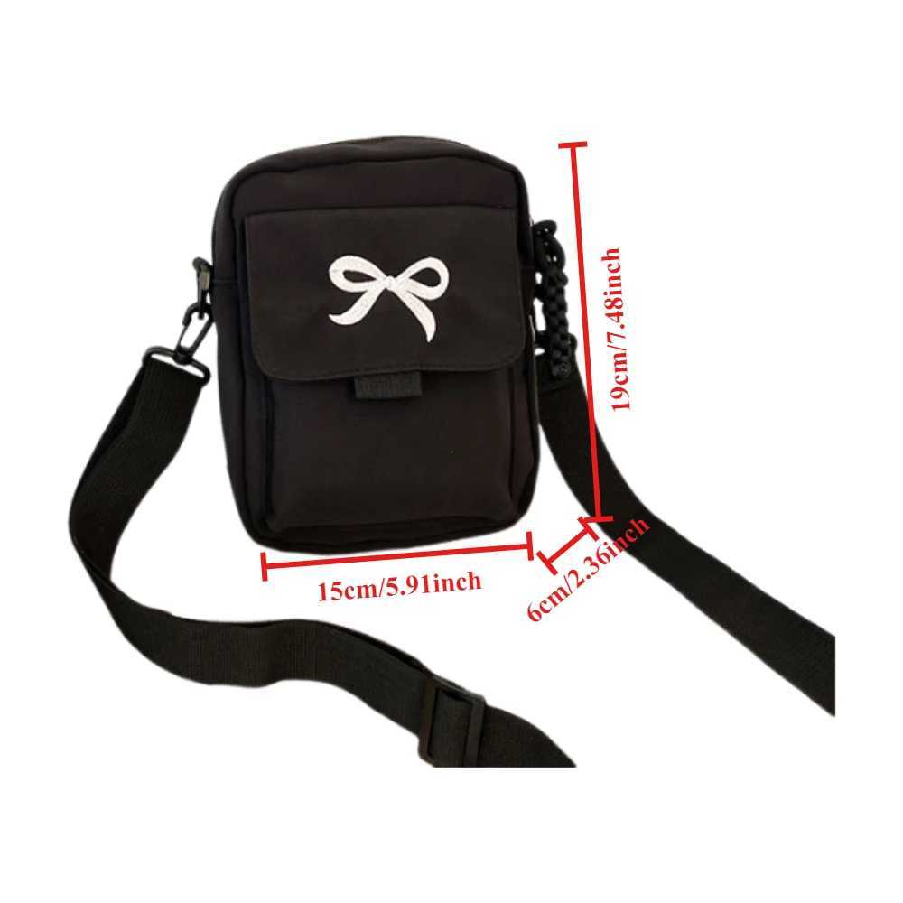 2025 Women Bow Fashion Shoulder Bag Adjustable Strap Trendy Crossbody Bag Solid Color Daily Messenger Bag Purses and Handbags G250729