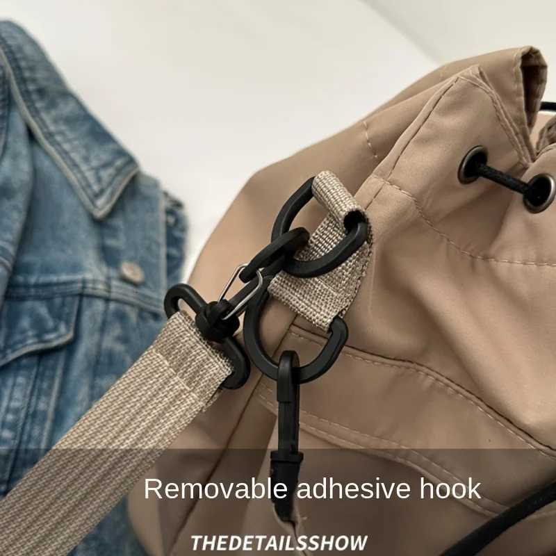 Fashion Large Capacity Ladies Shoulder Bag Crossbody Bag Fashion Bucket Design With Adjustable Shoulder Strap Oxford Cloth Y250730