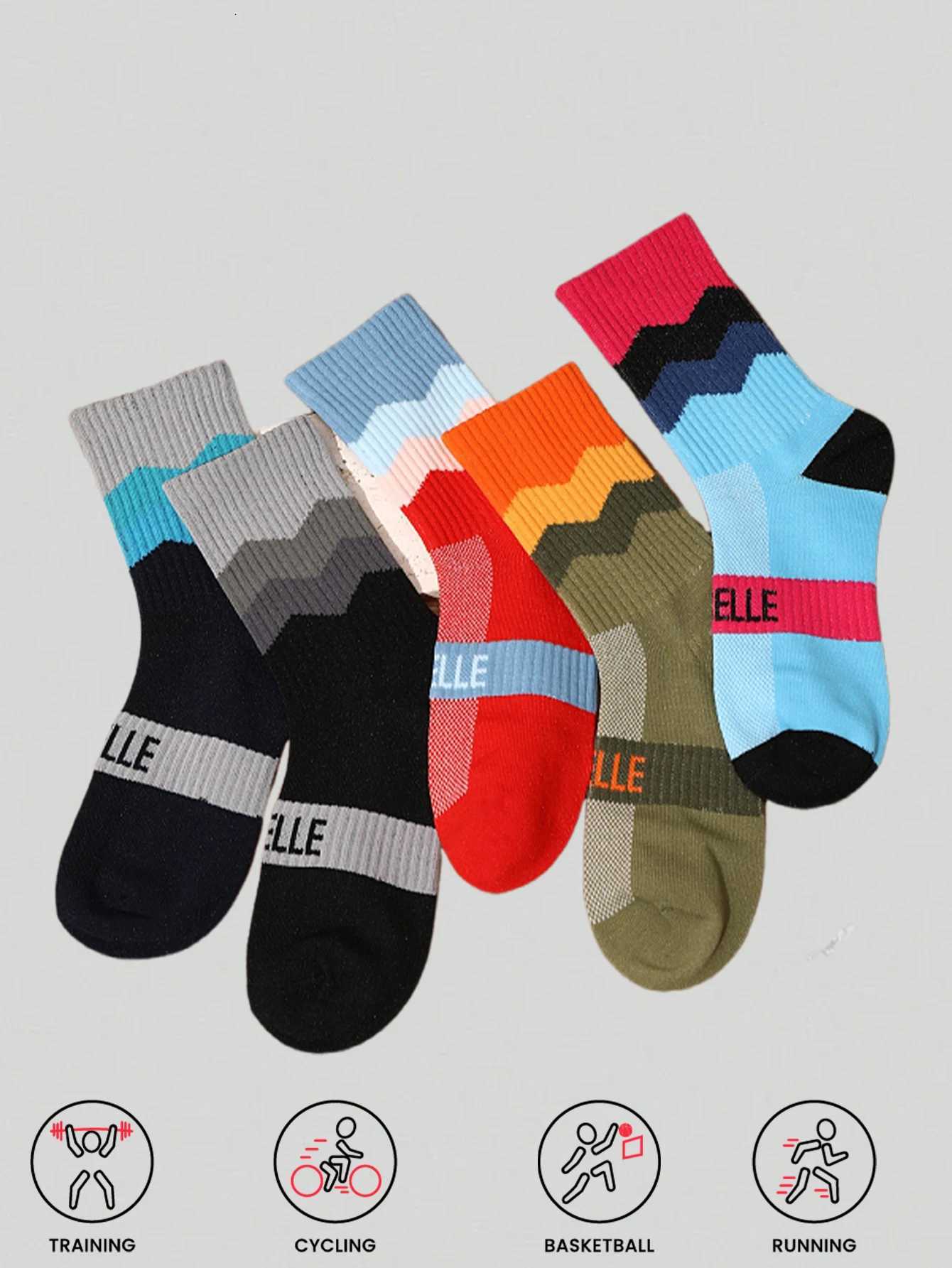 2pairs Professional Cycling Socks Breathable Road Bicycle Socks for Men and Women Outdoor Sports Racing and Compression Cycling for Women Z250731