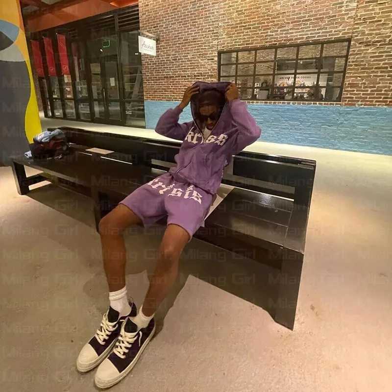 Zip Hoodie Stars Print Goth Punk Sweatshirt Mens Hoodies Sport Coat Pullover Gothic Long Sleeve Oversized Hoodie Y2K Jacket Emo XJ250731