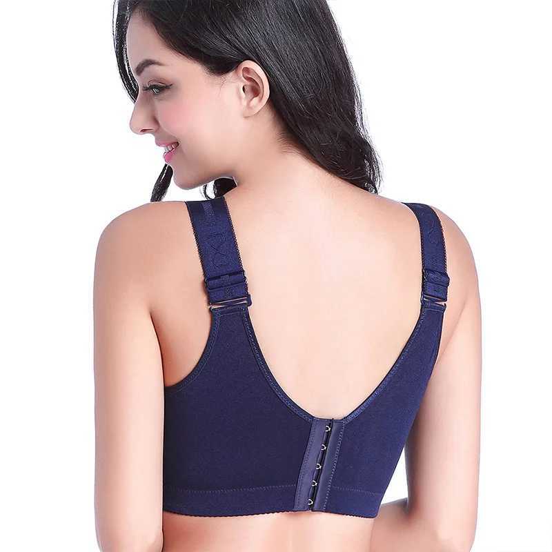 Plus Size Lace Push Up Bra Wireless Deep V Neck Sexy Gather Brassiere Adjustable Thin Cup Comfortable Bralette Top Backless Vest Z250730