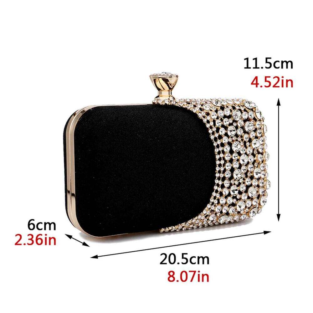 Hollow Out Fashion Women Evening Bags With Dias Shoulder Chain Handbags Wedding Bridal Female Purse Sequined Holder