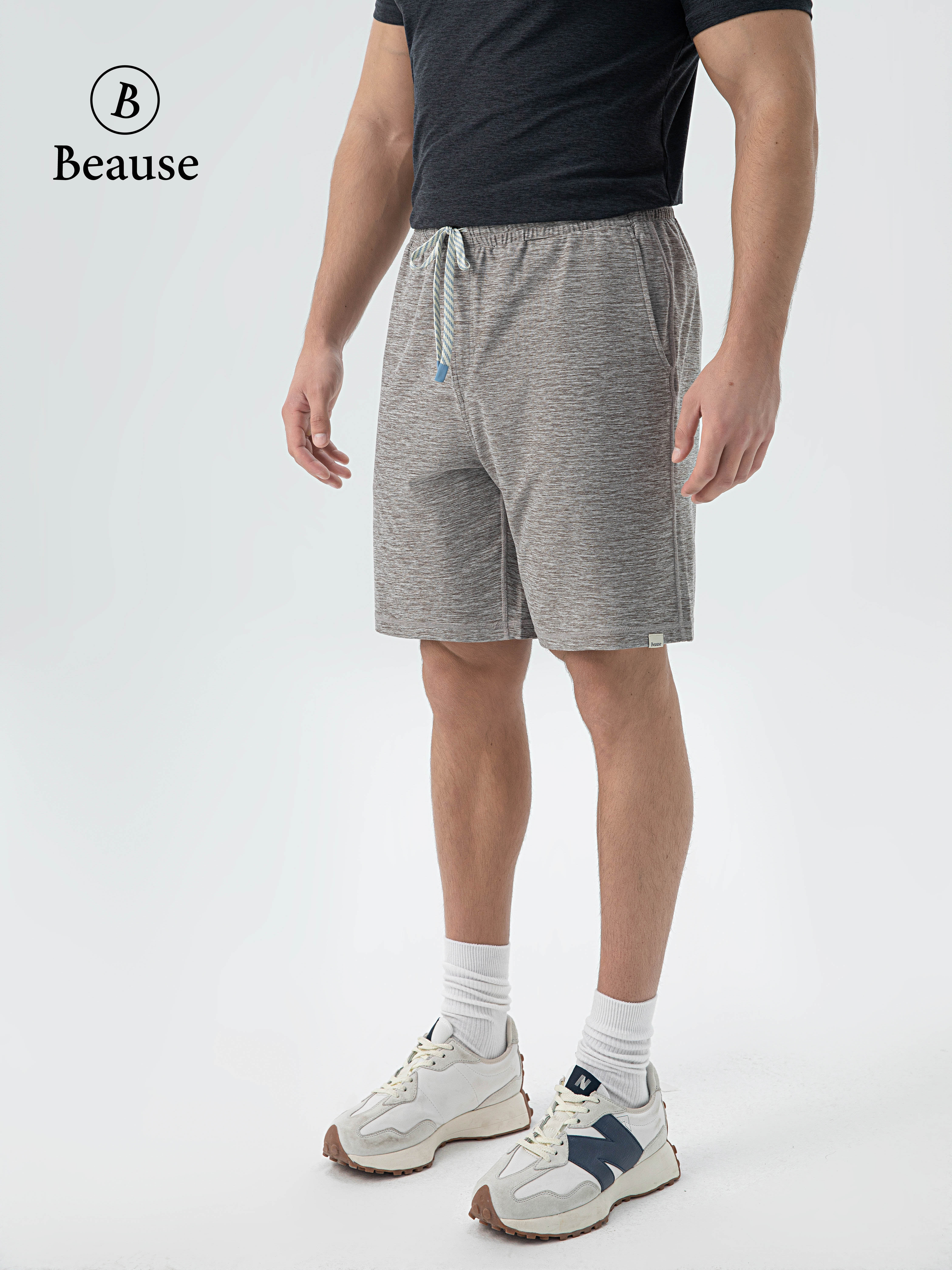 Breathable Gray Men's Linen Shorts for Comfortable Summer Outfits