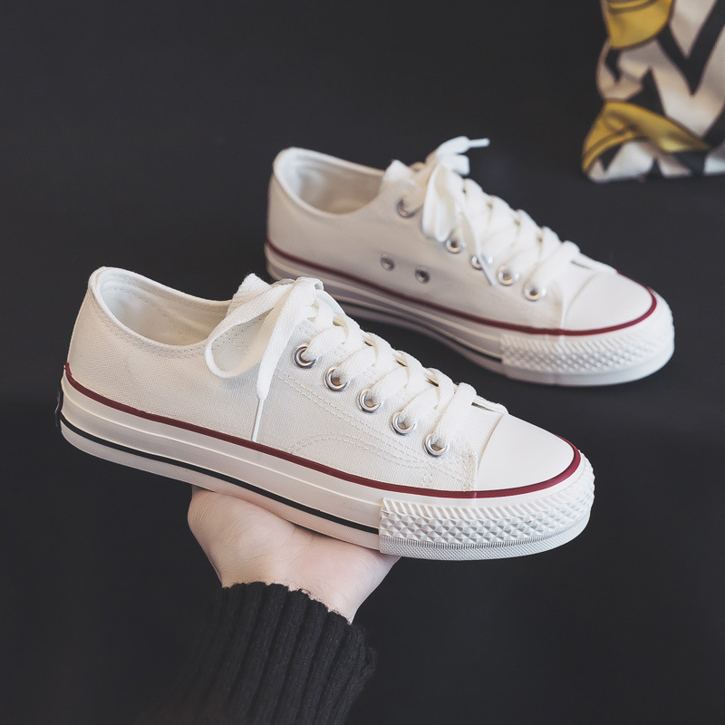 Fashionable and classic low top women's canvas shoes spring autumn new arrivals versatile board shoes sizes 35-40 free shipping