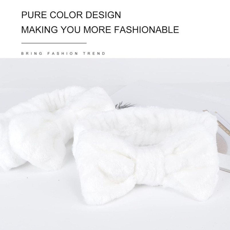 LADES Soft Skincare Adjustable, Comfortable & Stretchy Fabric, Cute Patterns Makeup, Facial Non-Slip, Headband for Hair Control